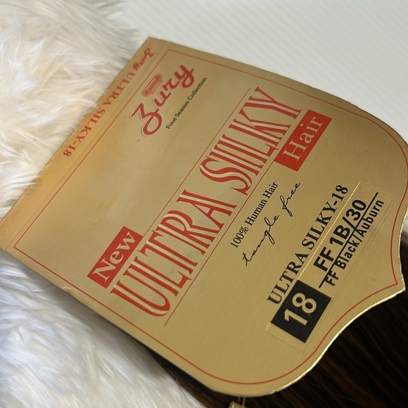 Ultra Silky Black with Copper highlights Hair Extensions in 18 Inch FF 1… - Picture 6 of 6